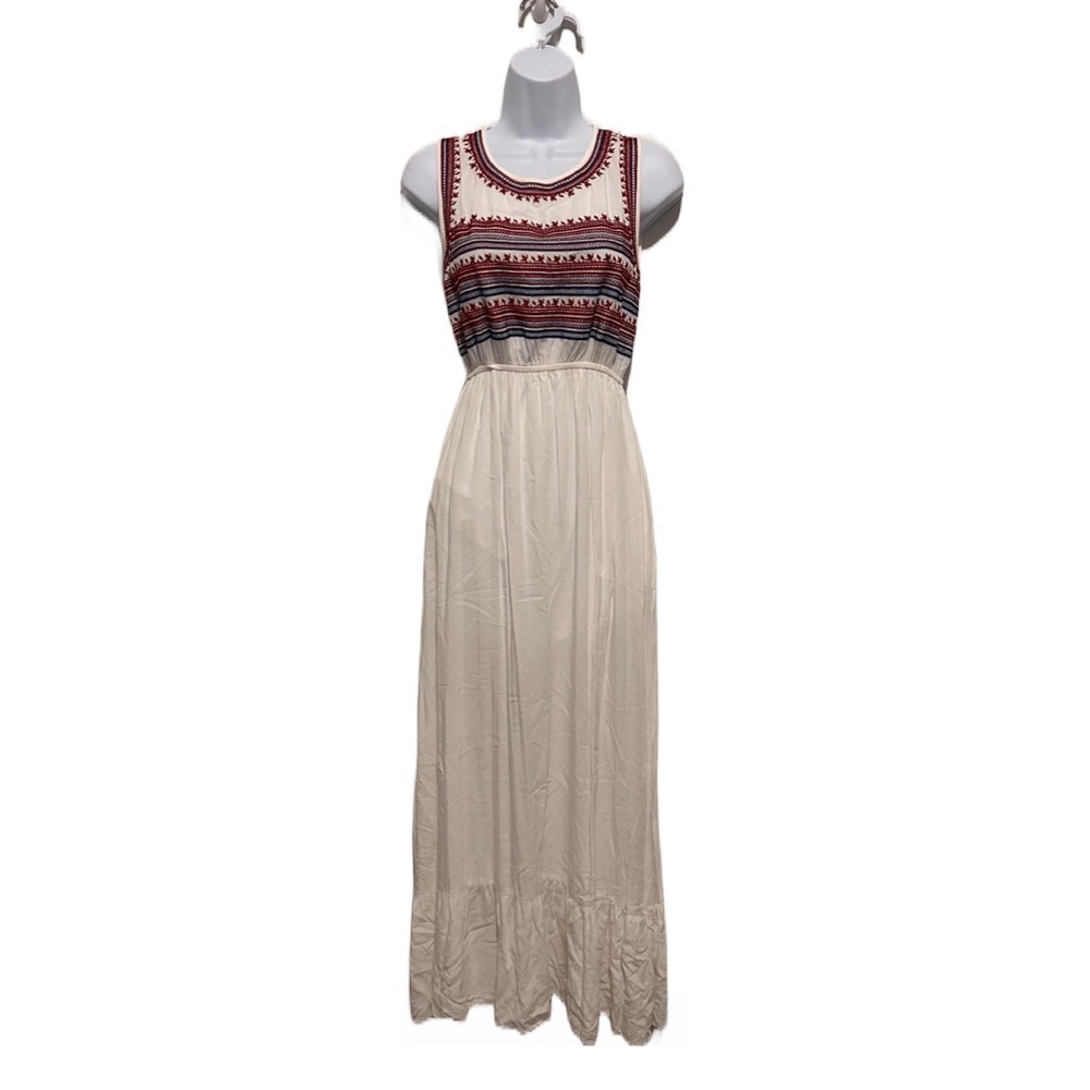 Altar'd State Red and Blue Pleated Sundress